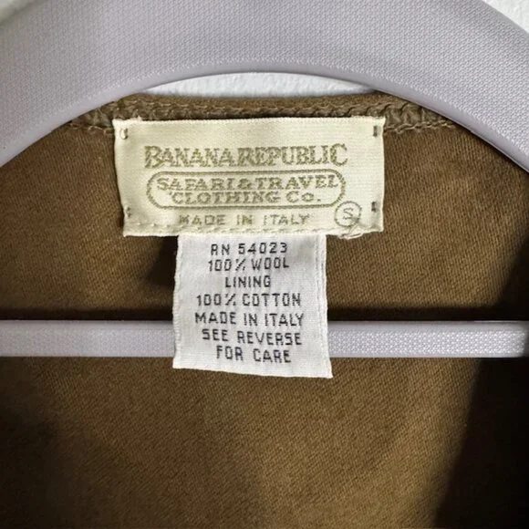 Vintage Banana Republic Safari & Travel Clothing Men's Wool Sweater Vest Small - Picture 4 of 5